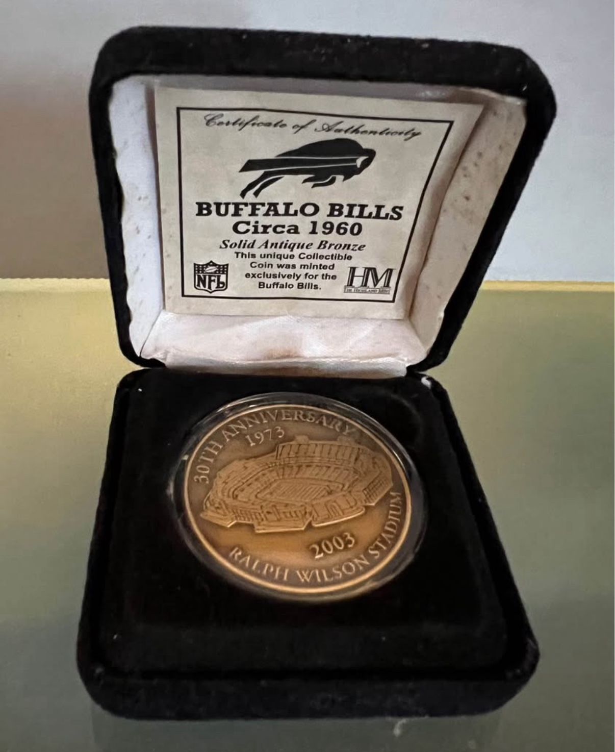 30th Anniversary 1(contact info removed) Ralph Wilson Stadium Coin
