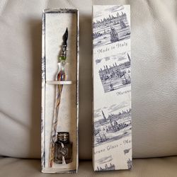 Murano Glass Swirl Fountain Pen Made in Italy 