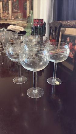 Princess house balloon wine glass