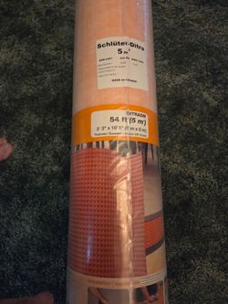 Schluter Ditra NEW 54 Square  Feet 3' 3" x 16' 5