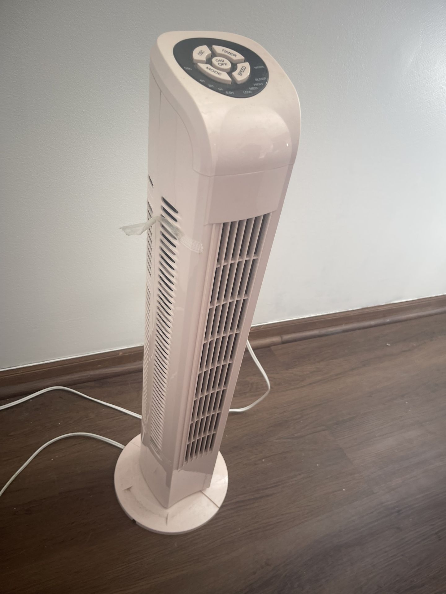 Pink floor fan