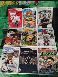 Wii games, $10 each