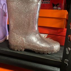 Pink Rain boots 