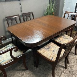 Leaf Dining Table With Chairs 