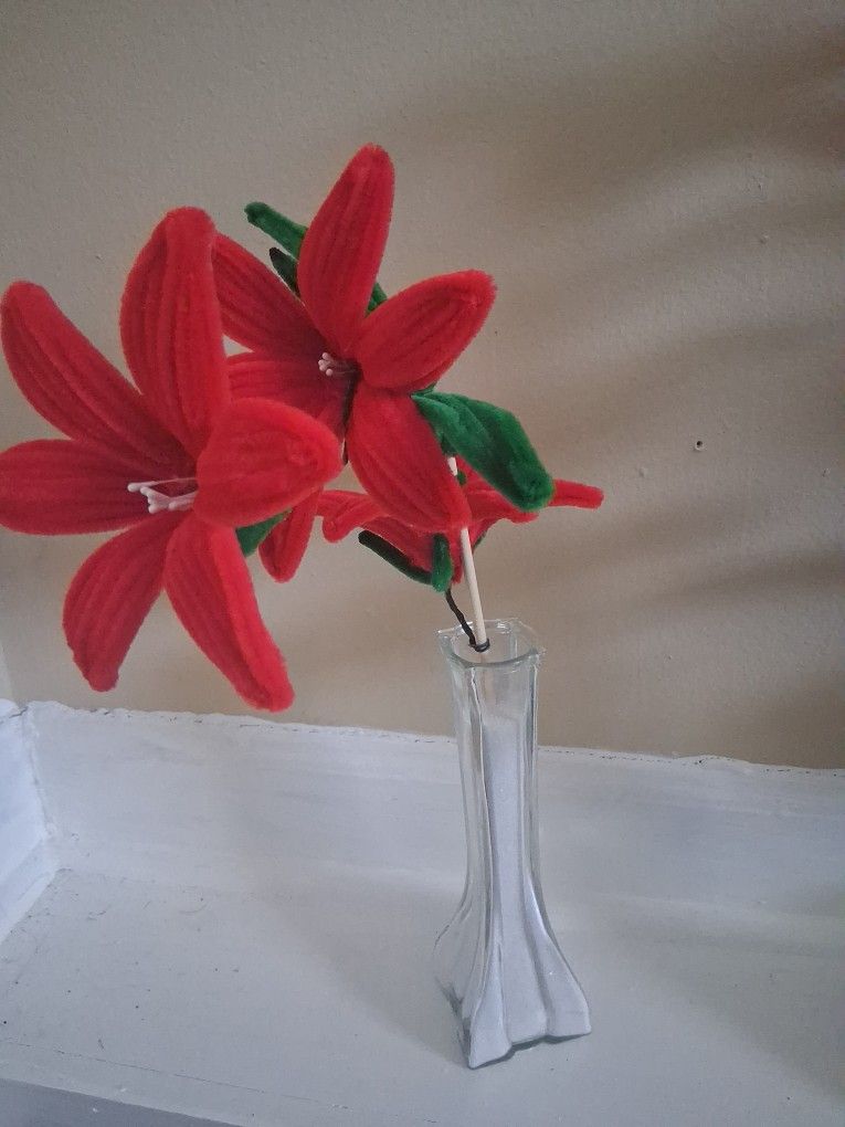 Flores De Limpiapipas Varios Colores