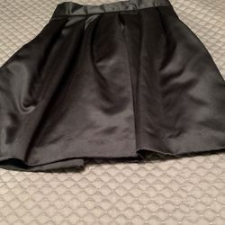 Mini Satin Skirt With Pleads With And Lining By Hampton Night New With Tag Retail $98 Waist 27” And 20”