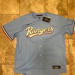 Nike Texas Rangers Men's  Baby Blue Limited Jersey   Size Large & XL 