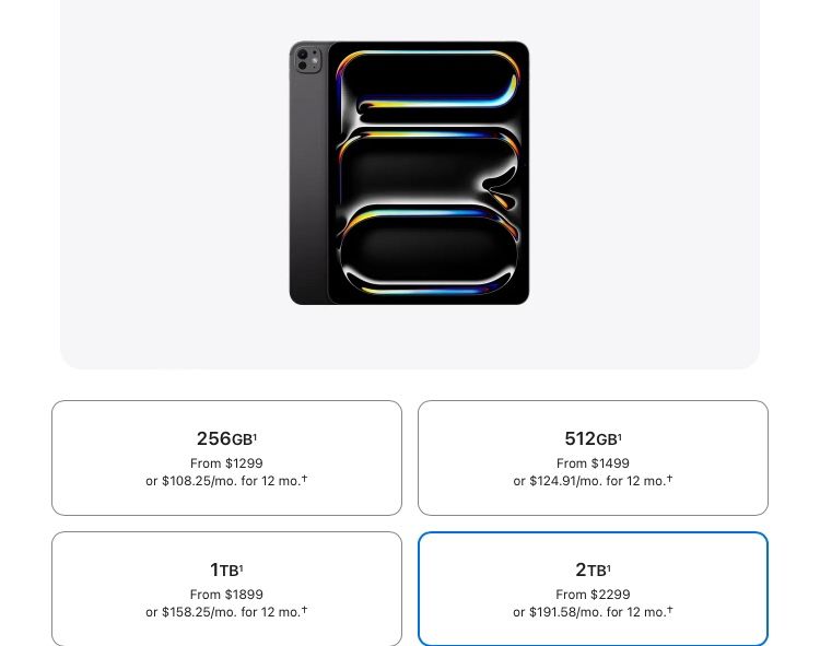iPad Pro 13 Inch M4 (2024) 1TB New