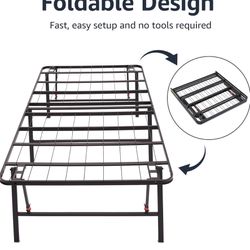 Twin XL Bed Frame W/ Mattress 