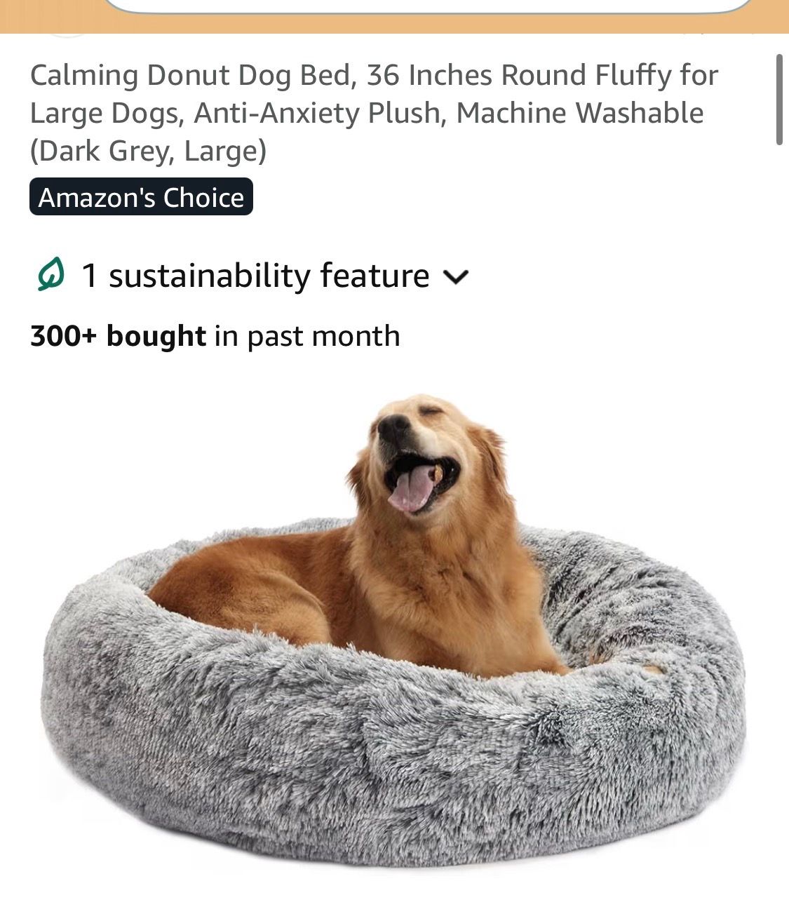 BEDFOLKS new calming donut, dog bed large