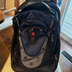 Swiss Gear Backpack, Black And Blue