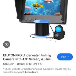 EFUTONPRO Underwater Fishing Camera with 4.3'' Screen, 4.3 Inch Fish Finder, Fishing Gear, Essential Fishing Tool, Fishing Accessories - Color: Blue, 