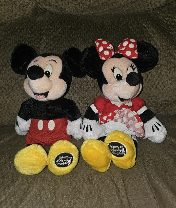 MICKEY AND MINNIE WALT DISNEY WORLD PLUSH
