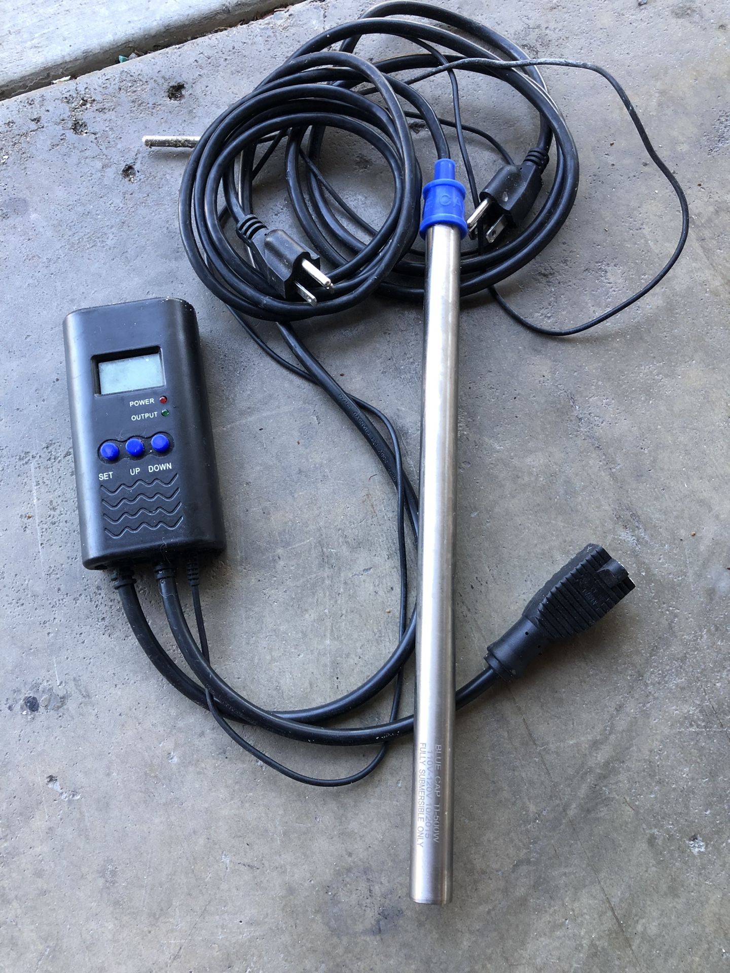 500 watt titanium heater with temperature controller