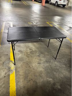 4-foot folding table camping outdoors
