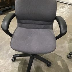 Steelcase Rally Gray Office Swivel Arm Chair 