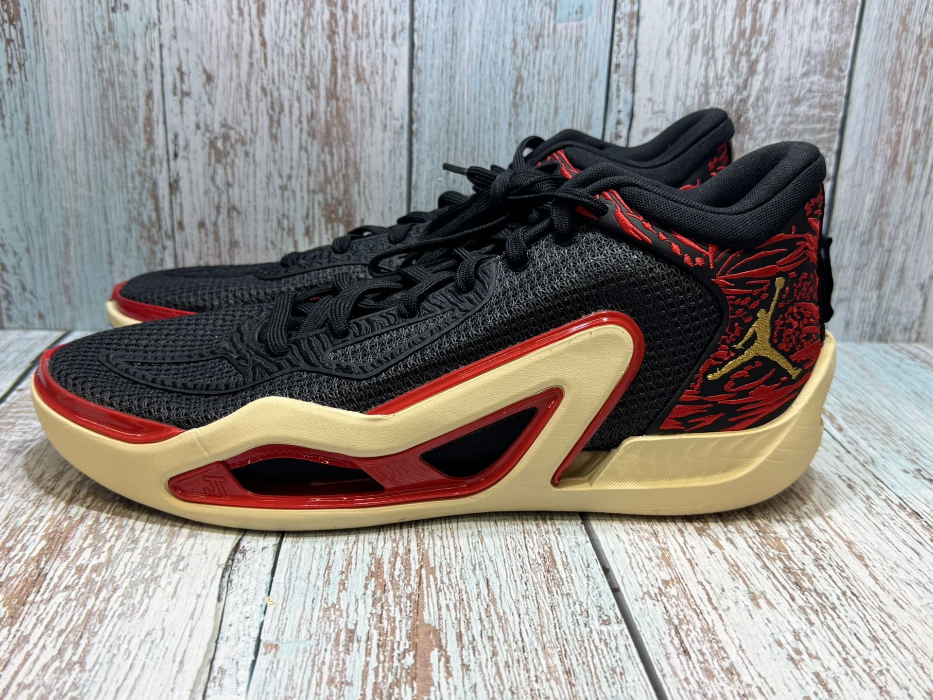 Jordan Tatum 1 'Zoo' Black Gold Red Size 11.5 DX5572-001 Rare Hard To Find New