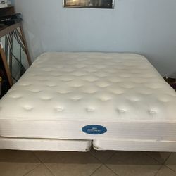 King Bed Simmons DeepSleep Mattress Box Spring 