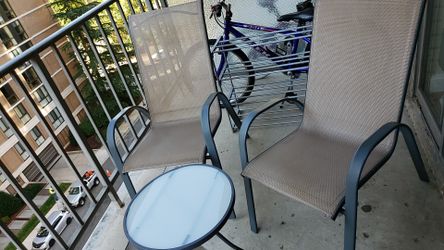 Balcony chairs and table