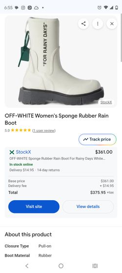 Off-White "For Rainy Days" Boots