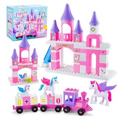 unicorn castle train Lego set