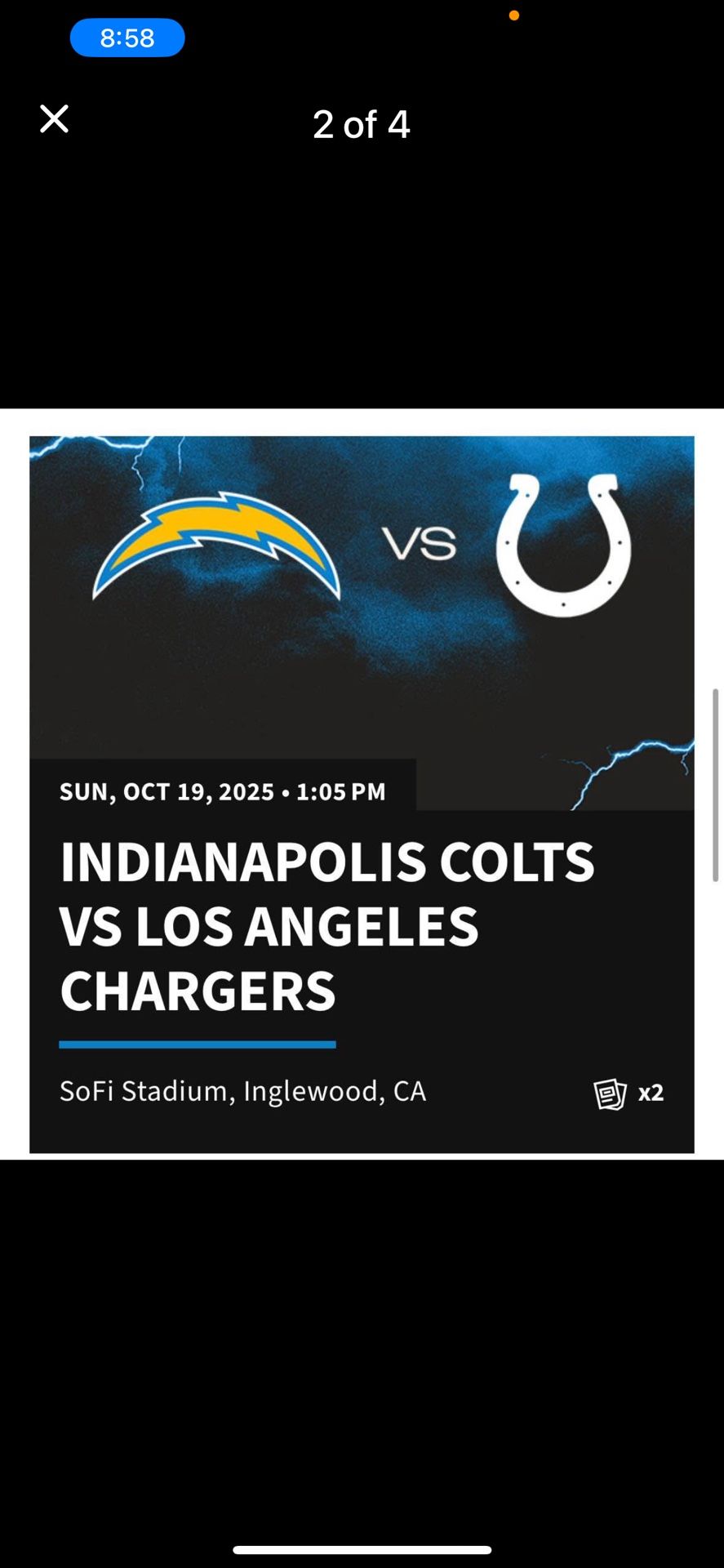 Game 2 Tickets Section 208 Row10 Seat5-6 Message Me Only If You’re Ready To Buy It