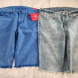 True religion jean shorts size 36 new