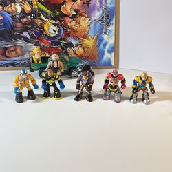 Vintage Mattel Fisher Price Rescue Heroes Lot of 5Action Figures 