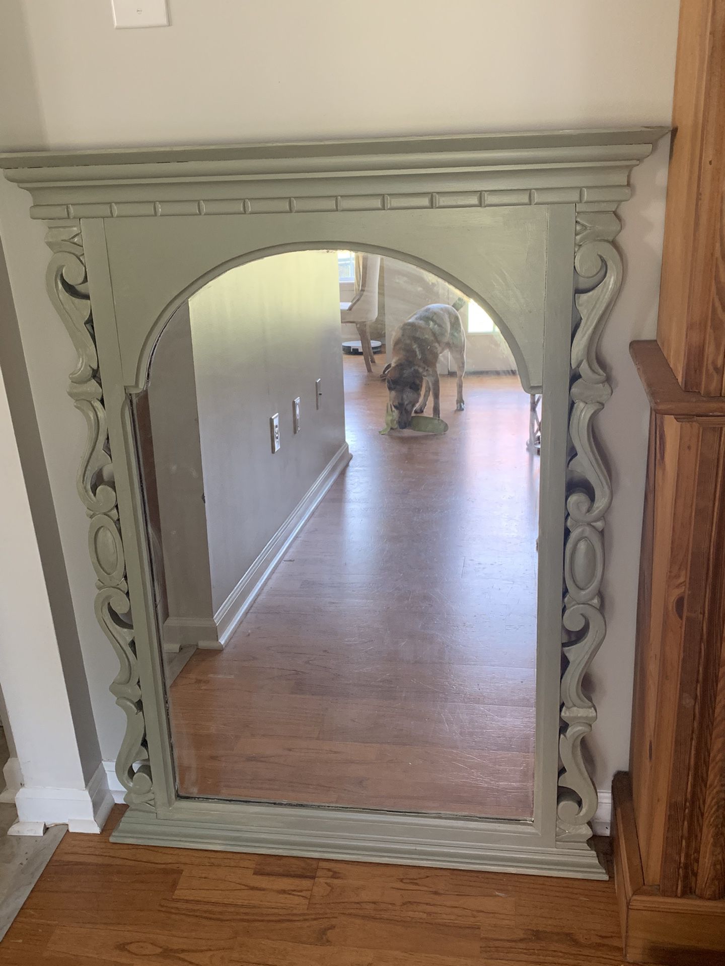 Large Solid Wood Mirror