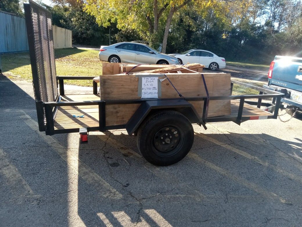 2024 Flatbed Trailer 5x10 $1,450