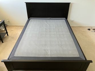 Black Wood Queen Bed Frame
