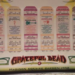 Original Grateful Dead concert tickets
