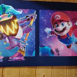 40Th Anniversary Super Marios Bros . Comemeritive Poster 