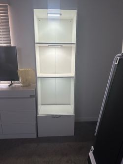 Bookshelf with lights