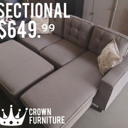 Small Grey Sectional 