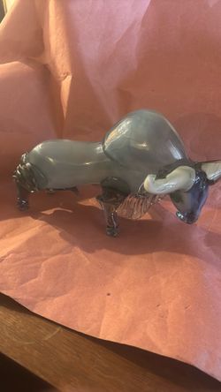 style hand blown glass bowl sculpture Murano style hand blown glass bowl sculpture