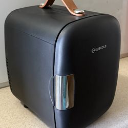 Subcold Luxury Mini Fridge Cooler 4 Litre / 6 Cans AC & Exclusive USB ECO Power Option | Portable Small Refrigerator For The Office, Bedroom, Car, Tra