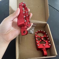 clavijas de pie anchas para motocicleta