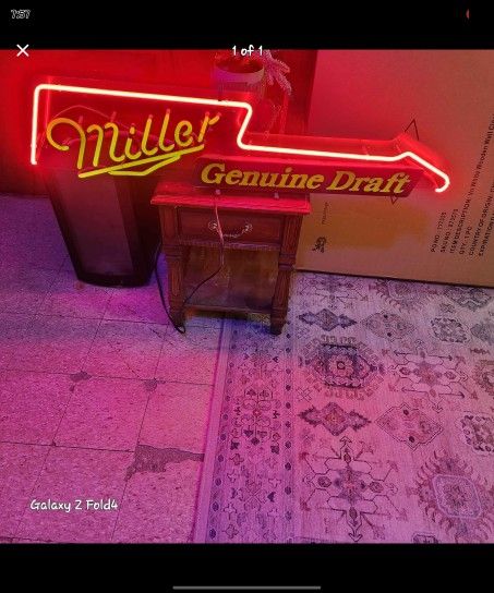 miller genuine draft neon 