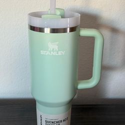 New 40oz STANLEY Quencher H2.0 Tumbler Hot & Cold The Flowstate Jade Color