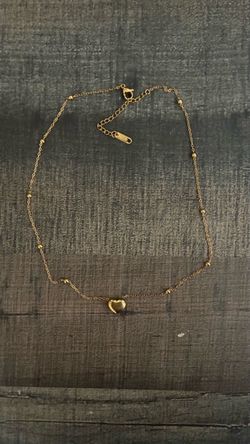 18k gold stamped necklace