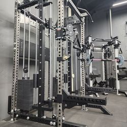 ⛔️ULTIMATE PRO SERIES 3 IN 1 HEAVY DUTY COMMERCIAL GRADE SMITH/FUNCTIONAL TRAINER POWER RACK 400 LBS STACK WEIGHTS (BRAND NEW )