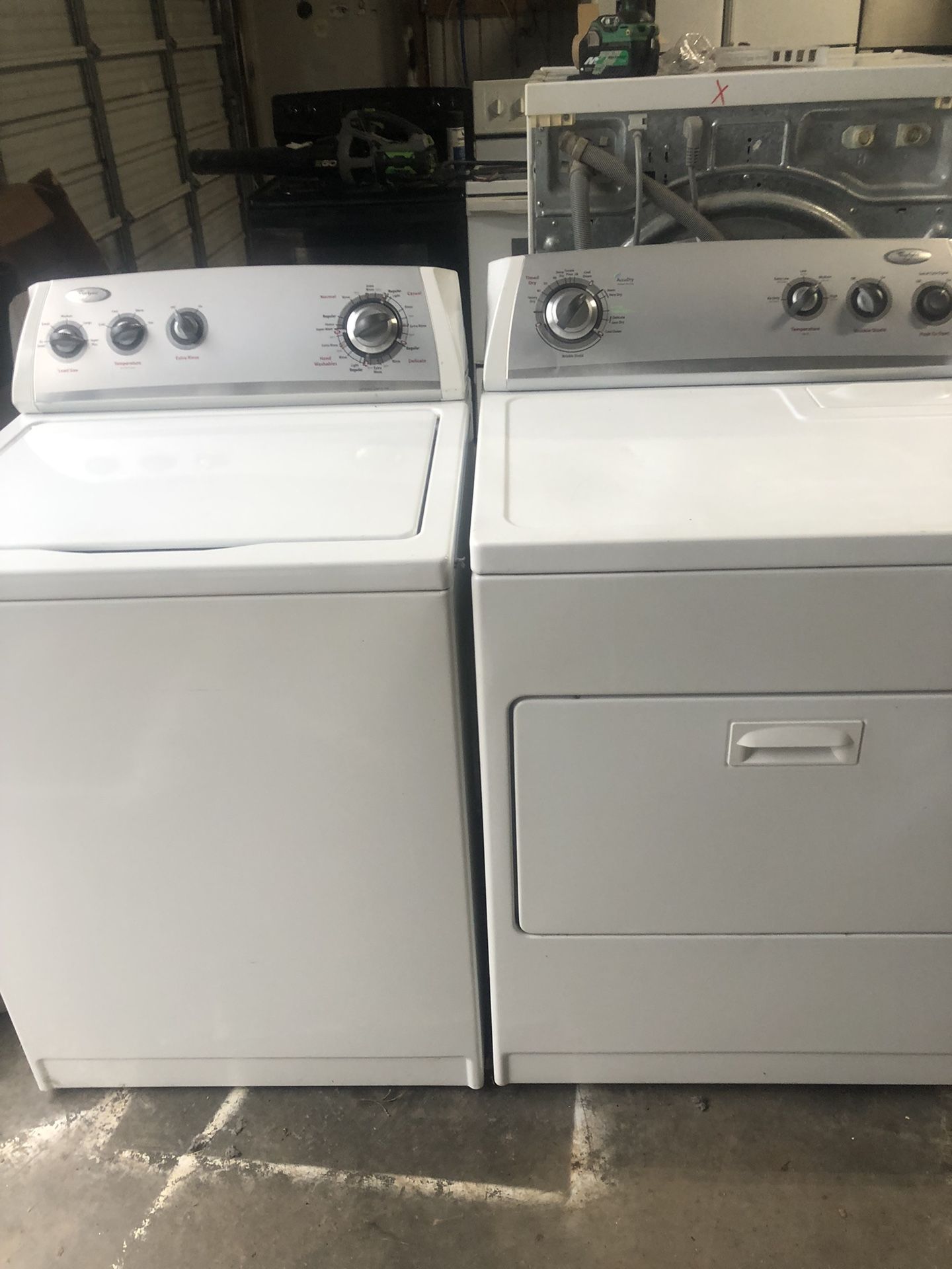 Like New Whirlpool Direct, drive washer and dryer set