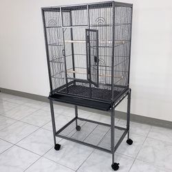 (NEW) $95 Large 53-inch Parrot Bird Cage Rolling Stand for Parakeet, Cockatiel, Finch, Lovebird 