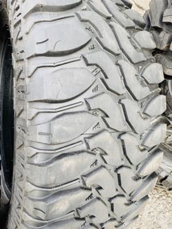 37x12.50R20 2 used tires M/T