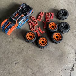 traxxas maxx 4s body wheels widemaxx arms