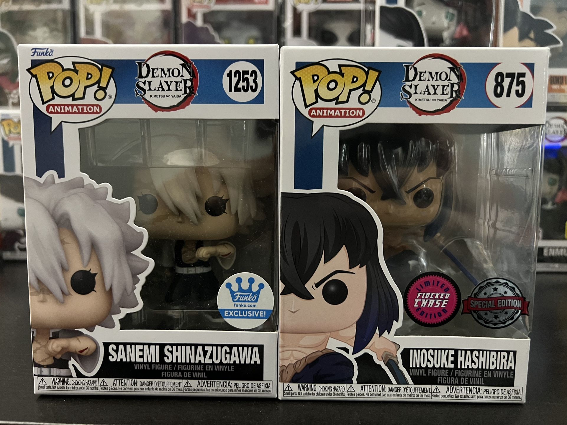 Demon slayer Funko Chase set Inosuke & Sanemi