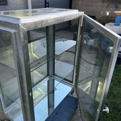 Heavy Duty Chrome Glass Shelf Display 