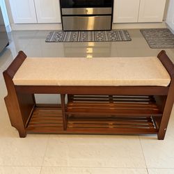 Wooden Shoe Bench