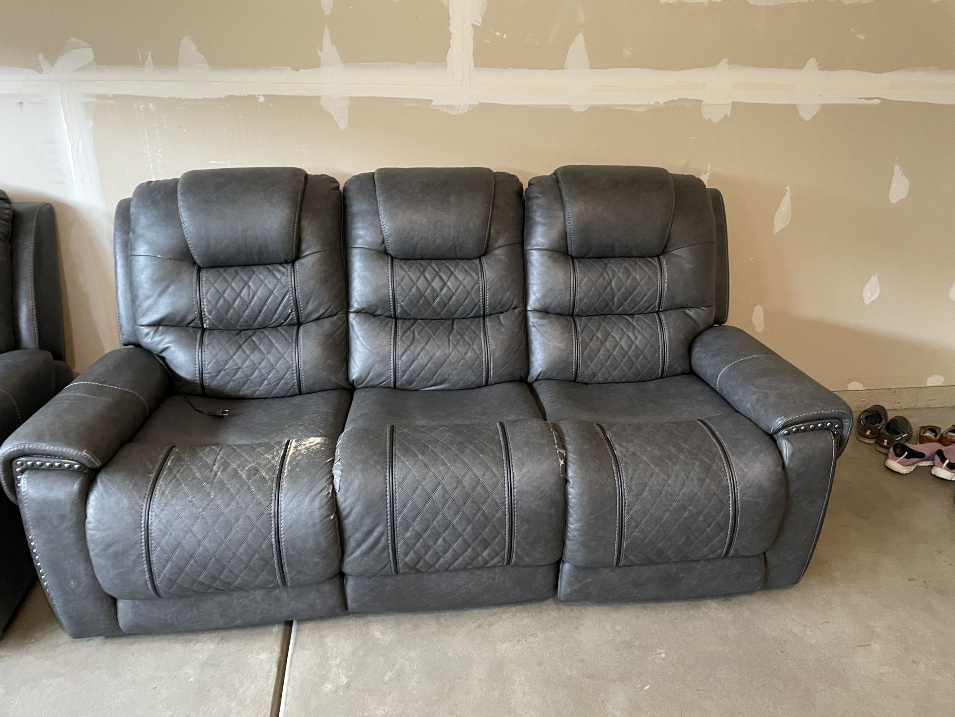 Recliner Leather Sofa And Recliner Love Seat
